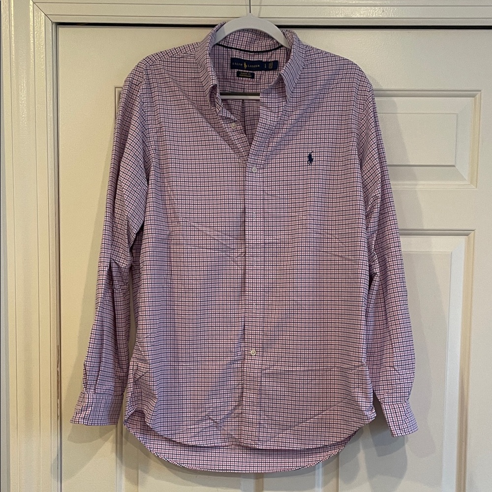 Polo by Ralph Lauren Men’s Purple Gingham Button-Down Shirt
